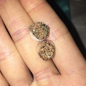 Kendra Scott - Tessa Stud - Rose Gold Drusy